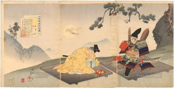  Chikanobu Pintura al %c3%b3leo - Nihon Rekishi Kyokun Ga Lecciones de la historia de Japón Toyohara Chikanobu Japonés